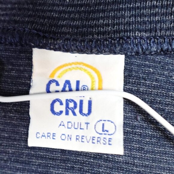 Santa Barbara California T-shirt Medium Blue Striped Vintage Embroidered Cotton - Picture 6 of 10